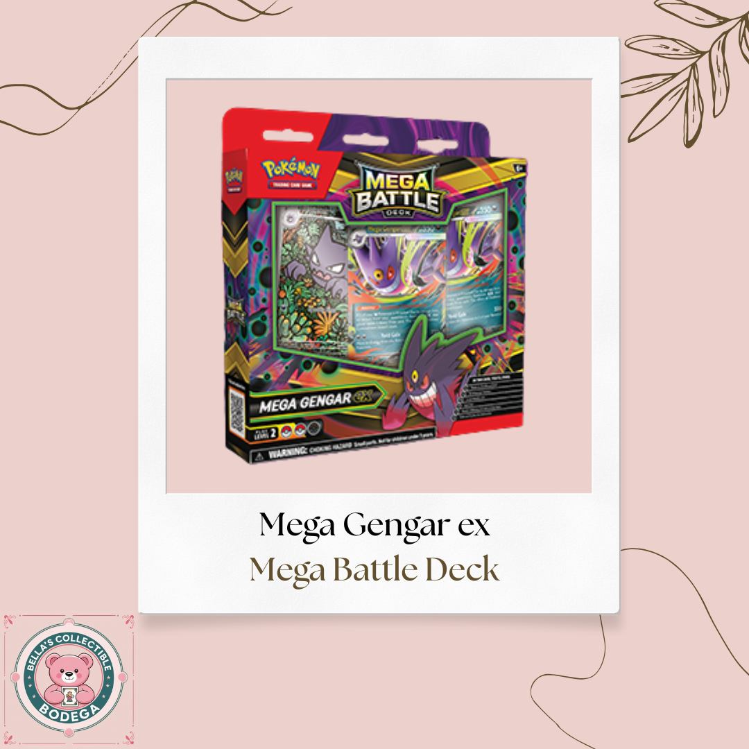 Mega Battle Deck - Mega Gengar ex & Mega Diancie ex (PREORDER) Bella's Bodega Mega Battle Deck - Mega Gengar ex & Mega Diancie ex (PREORDER) Bella's Bodega